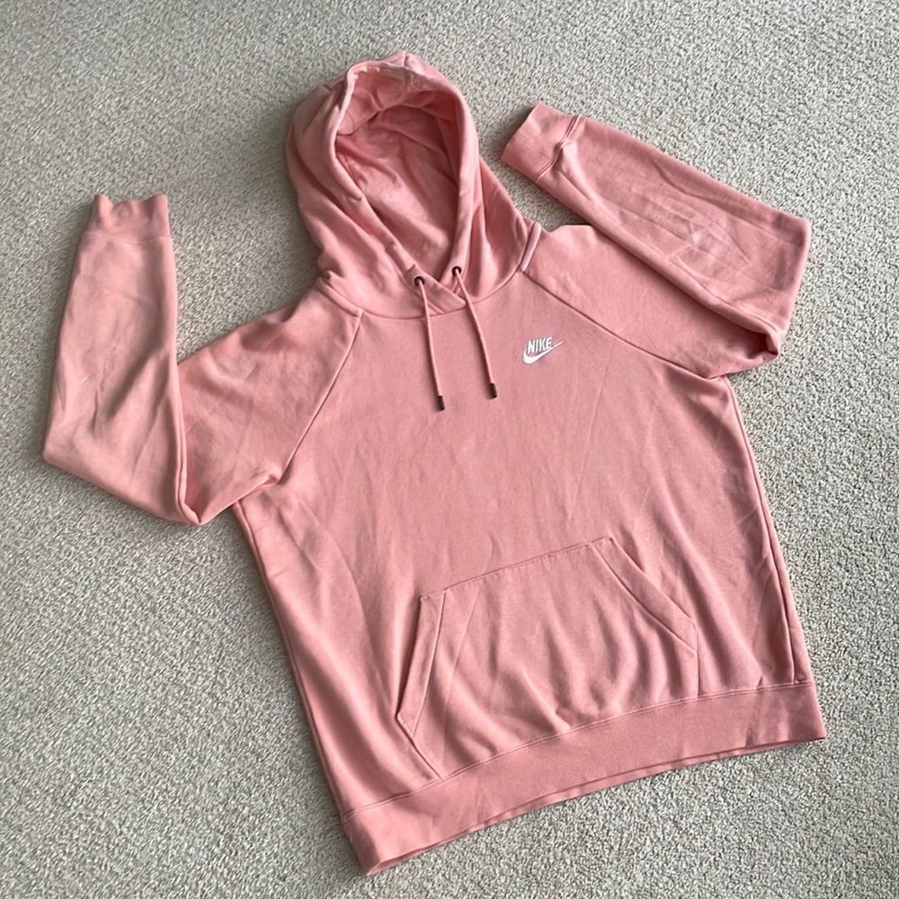 Nike sweatshirt hoodie size M in dusty pink